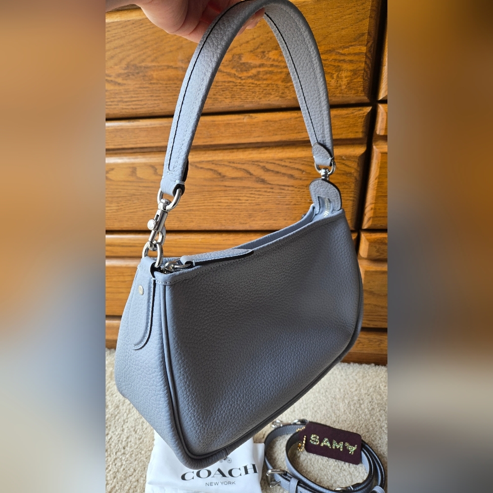 Coach Cary Crossbody Grey Blue - Picture 5 of 8
